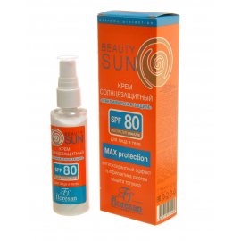 Крем для лица и тела Beauty Sun Солнцезащитный SPF-80 Максимальная защита 75мл