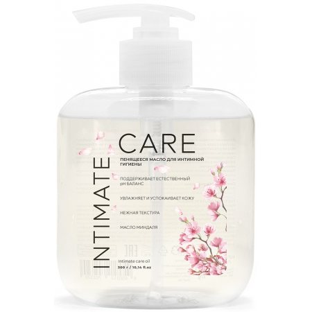 Пенящееся масло для интимной гигиены КРАСНАЯ ЛИНИЯ Intimate CARE Масло Миндаля увлаж.и успок.кожу 300г