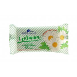 Салфетки влажные НОВЫЕ ГОРИЗОНТЫ 15шт Освежающие Optinum с ароматом ромашки