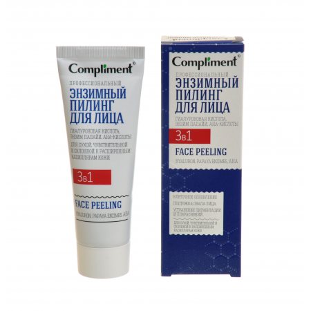 Пилинг для лица COMPLIMENT Easy Pell 3в1 Энзимный для всех типов кожи профессиональный 80мл