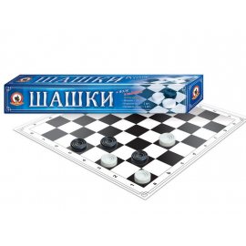 Игра настольная Шашки +поле в подарок 32х5х5см