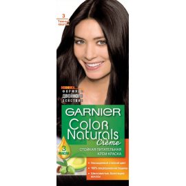 Крем-краска для волос GARNIER COLOR NATURALS стойкая 3 Темный каштан