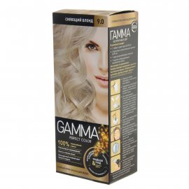 Крем-краска для волос GAMMA Perfect Color стойкая 9.0 Сияющий блонд Окисл.крем 9%