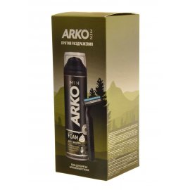 Подарочный набор ARKO MEN (Пена д/бр 200мл Anti- irritation +станок)