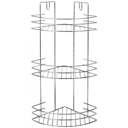 Полка Fresh code угловая 3-х ярусная для ванной комнаты 210х210х490мм