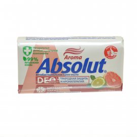 Мыло туалетное ABSOLUT Aroma Антибактериальное Грейпфрут и Бергамот 90г