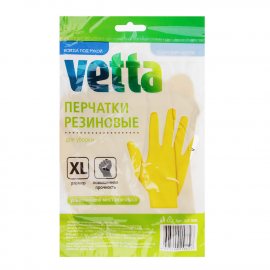 Перчатки VETTA резиновые р.XL желтые