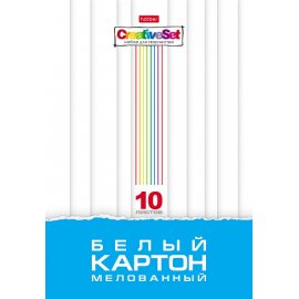 Картон белый Hatber 10л А4 Creative Set