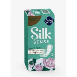 Прокладки OLA! Silk Sense ежедневные 20шт Белый пион Стринг-мульформ