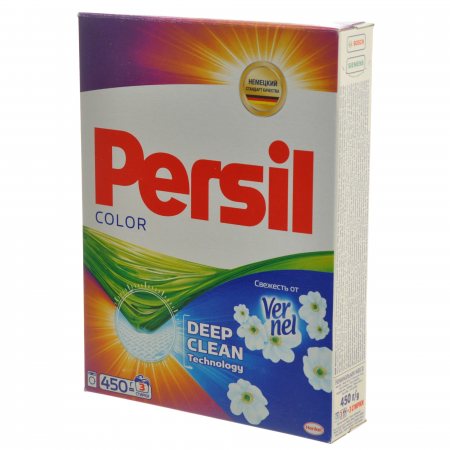 Стиральный порошок PERSIL Автомат Color Свежесть от Vernel Deep Clean 450г