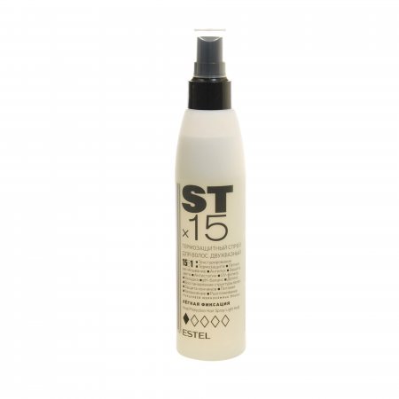 Спрей для волос ESTEL Термозащитный Двухфазный,15 в 1 Легкая фиксация 200мл