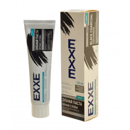 Зубная паста EXXE Профилактическая Черная с углем 100мл