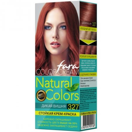 Крем-краска для волос FARA NATURAL COLORS стойкая №327 Дикая вишня