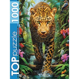 Пазл TOPpuzzle 1000эл 670х470мм Таинственный леопард