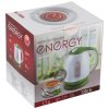 Чайник ENERGY 1.7л электр. Е-293 стекло,пластик,бело-зеленый