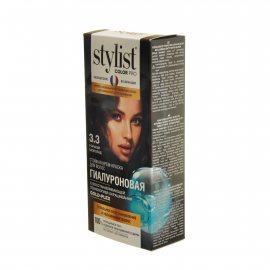 Крем-краска для волос STYLIST COLOR PRO стойкая тон 3.3 горький шоколад Гиалуроновая серия 115мл