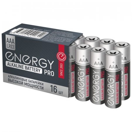 Батарейка ENERGY Pro Алкалиновая LR03 AAA 16шт