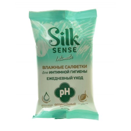 Салфетки влажные для интимной гигиены OLA! Silk Sense 15шт Увлажняющие кокосовая вода