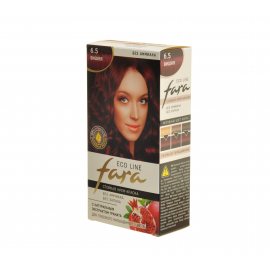 Крем-краска для волос FARA Eco Line стойкая без аммиака 6.5 Вишня