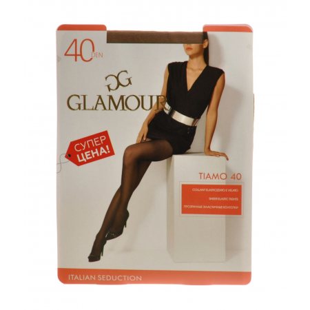 Колготки GLAMOUR Tiamo 40 р.4 Daino/Загар