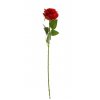 Цветок Роза 63см красная, бархат, с шипами