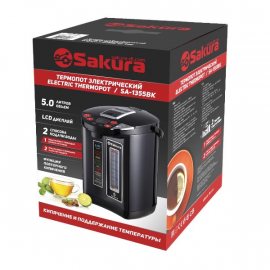 Термопот SAKURA 5л 1200Вт LCD дисплей , черный