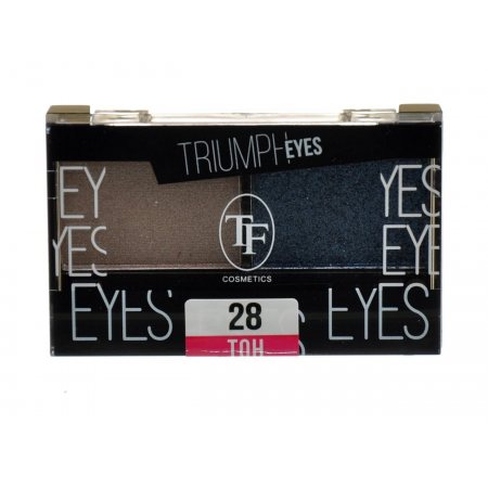 Тени TRIUMPF двухцветные TRIUMPF EYES тон 28 Пыл.беж.,индиго 4.50г