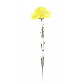 Цветок ZigZagDecor Гвоздика 45см желтая, KFF-3