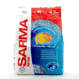 Стиральный порошок SARMA-Active для всех типов стирки для белых и цветных вещей Горная свежесть 4.50кг