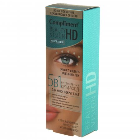 Крем-уход для кожи вокруг глаз COMPLIMENT Beauty Vision HD 5в1 Интенсивный 25мл