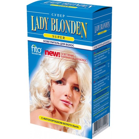 Осветлитель Lady BLONDEN Super с фитопорошком белого льна