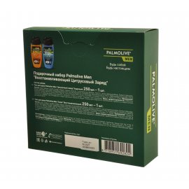 Подарочный набор PALMOLIVE Men (Гель д/д 250 Цитр.заряд+Гель д/д 250 Спорт) Восстанавливающ.Цитрусовый Заряд