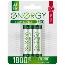 Аккумулятор ENERGY Eco NIMH-1800-HR6/2В, АА