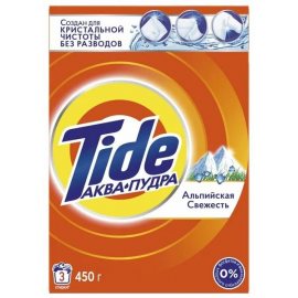 Стиральный порошок TIDE Автомат Альпийская свежесть Аква-пудра 450г