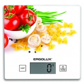 Весы ERGOLUX кухонные электронные макс.нагрузка 5кг ELX-SK01-C36 Паста, томаты, грибы