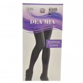 Колготки DEA MIA Cotton 300 р.3 Nero/Черный