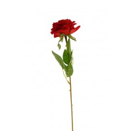 Цветок Роза 62см красная бархат