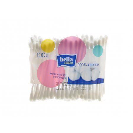 Ватные палочки BELLA 100шт 100% cotton