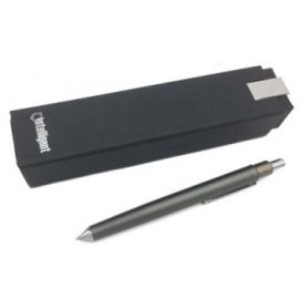 Ручка INTELLIGENT Шариковая автоматическая Синяя 0.5мм, корп.серый, футляр