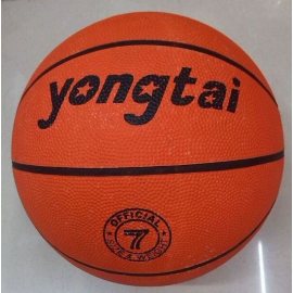 Мяч баскетб.D25см, резин, оранжевый
