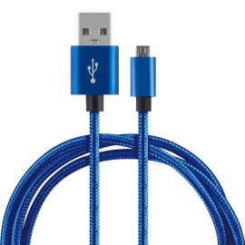 Кабель для зарядки телефонов ENERGY ET-27 USB/MicroUSB цвет синий
