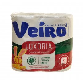 Бумага туалетная LINIA VEIRO 4 рулона трехслойная Luxoriа