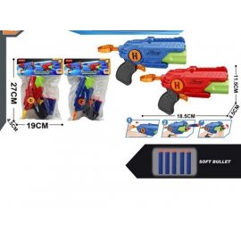 Бластер стреляющ.с мягк.пулями, 18.5х4.5х11.5см