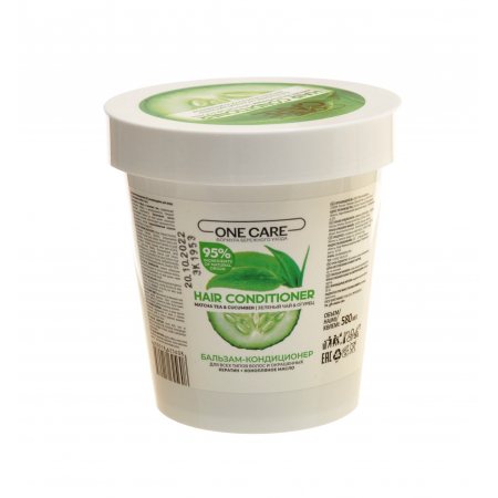 Бальзам-кондиционер ONE Care для всех типов и окрашенных волос Зеленый чай&Огурец 580мл