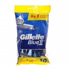 Станок бритвенный GILLETTE Blue-II с увлажняющей полоской 9+1 бесп