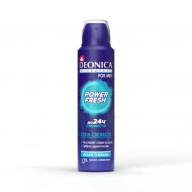 Дезодорант DEONICA For Men мужской Аэрозоль Power Fresh (Vegan Formula) 150мл