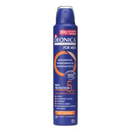 Антиперспирант DEONICA For Men спрей MAX Protection 5в1 200мл