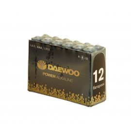 Батарейка DAEWOO Алкалиновая LR03 AAA Power 12шт