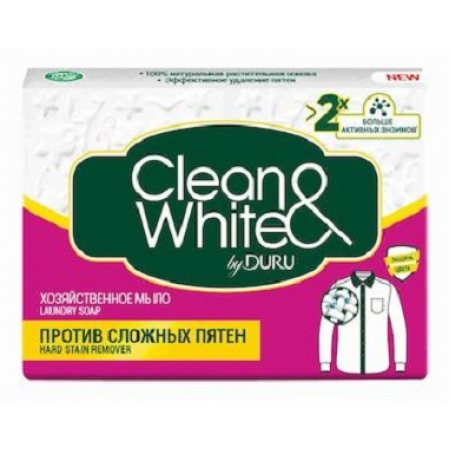 Мыло хозяйственное DURU Clean&White Против сложных пятен 120г