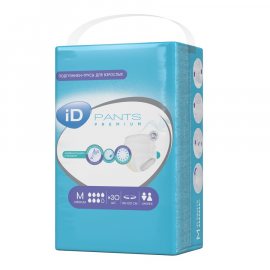 Трусы - подгузники для взрослых iD PANTS Premium Medium 30шт 80-120см